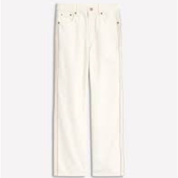Boden Denim - Boden crop soho skinny off white jeans size 12 excellent condition